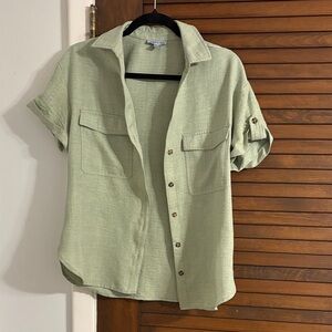 Mint Green button up